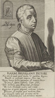Roger van der Weyden the Younger, from the series Pictorum Aliquot Celebrium.., ca. 1610 Creator: Hendrick Hondius I
