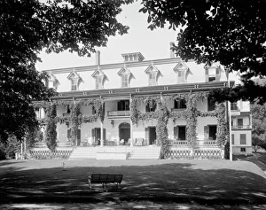 Park Bench Prints: Rogers Rock Hotel, Lake George, N.Y. c1904. Creator: Unknown