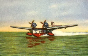 Josef Prints: Rohrbach Rocco seaplane, 1920s, (1932). Creator: Unknown