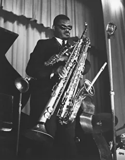 Saxaphone Player Prints: Roland Kirk, Black Prince, Bexley, London, 1967. Creator: Brian Foskett