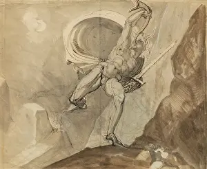 Pass Prints: Roland at Roncesvalles, c.between 1800 and 1810. Creator: Henry Fuseli
