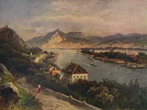 Bilder Vom Rhein Collection: Rolandseck - Insel Nonnenwerth und Siebenebirge, 1923. Creator: Nikolai of Astudin