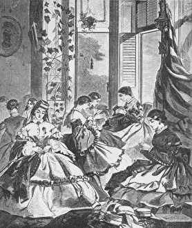 John A Kouwenhoven Prints: Role of Women in the War, 1861, (1938)