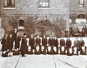 Label Gallery: Roll call of boys about to emigrate to Canada, Essex, 1908