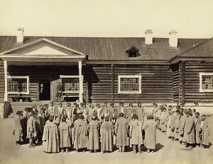 Labour Camp Prints: Roll Call of Hard Labor Convicts Serving Their Sentence in Prison