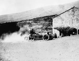 Corner Prints: A Rolland-Pilain during the Mont Ventoux Hill Climb, Provence, France, 1909
