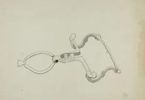 Equestrian Equipment Prints: Roller Bit, c. 1936. Creator: J.Henry Marley