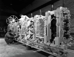 At Green And Sons Ltd Gallery: Rolling mill, Neepsend, Sheffield, South Yorkshire, 1963. Artist: Michael Walters