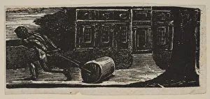 Roller Prints: A Rolling Stone Is Ever Bare of Moss, from Thorntons Pastorals of Virgil, 1821