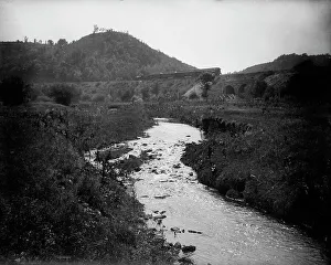 Rolling Stone Valley, westbound passenger train, between 1880 and 1899. Creator: Unknown