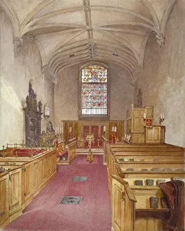 Chancery Lane Gallery: Rolls Chapel, Chancery Lane, London, 1886. Artist: John Crowther