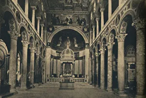 Roma - Basilica of St. Agnes outside the walls on the Street Nomentana, 1910