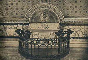 Saint Lawrence Outside The Walls Prints: Roma - Basilica of St Lawrence. - Tomb of Pius IX, 1910