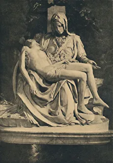 Basilica Of St Peter Gallery: Roma - Basilica of St. Peter. Pieta by Michelangelo, 1910. Artist: Michelangelo Buonarroti
