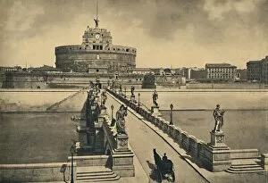 Enrico Collection: Roma - Bridge and Castle of St. Angelo, 1910