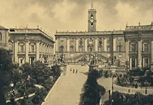 Campidoglio Collection: Roma - The Capitol: in the centre Palace of the Senators now City Hall, 1910
