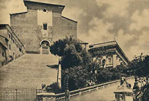 Campidoglio Prints: Roma - Church of S. Maria in Aracoeli, on the Capitoline Hill, 1910