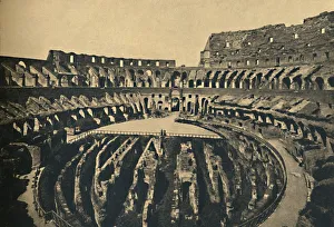 Cento Vedute Classiche Di Roma Prints: Roma - Flavien Ampitheatre, 1910