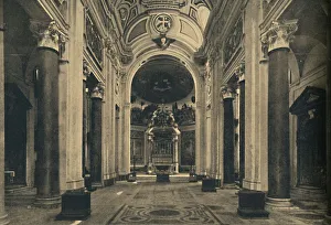 Roma - Interior of the Basilica of the Holy Cross of Jerusalem, 1910 Roma - Interior of the Basilica of the Holy Cross of Jerusalem, 1910