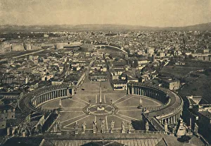 Cupola Prints: Roma - Panaromic View from the cupola of St. Peter s, 1910