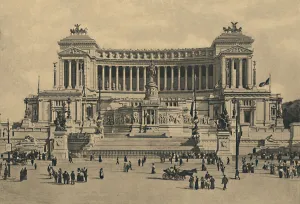 Giuseppe Prints: Roma - Piazza di Venezia. Monument to Victor Emmanuel II, 1910