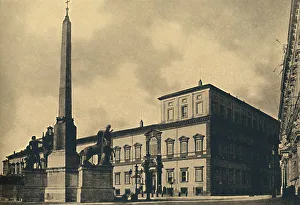 Summer House Prints: Roma - The Quirinal Palace and Fountain, 1910