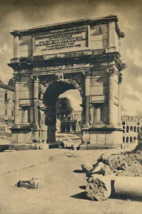 Titus Prints: Roma - Roman Forum - Arch of Titus, 1910