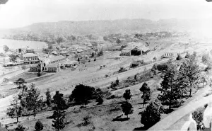 British Colony Prints: Roma Street Railway Yards, c1880s. Creator: Unknown