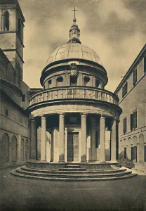 Roma - Temple by Bramante in the Cloisters of S. Pietro in Montorio on the Janiculum Hill, 1910. Artists: Unknown, Donato Bramante