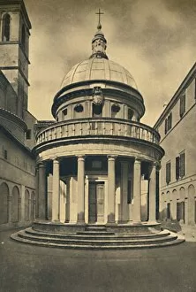 Roma - Temple by Bramante in the Cloisters of S. Pietro in Montorio on the Janiculum Hill, 1910