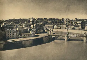Enrico Collection: Roma - View of the new bridge of Victor Emmanuel, 1910