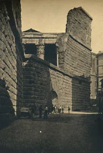 Roma - Wall of the Forum of Augustus, 1910