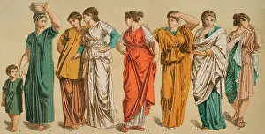 1st Century Ad Prints: Roman Age Costume, 1881. Creator: Unknown
