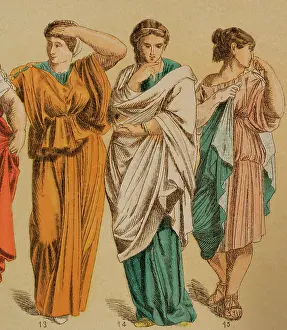1st Century Ad Prints: Roman Age Costume, 1881. Creator: Unknown