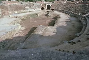 Badajoz Gallery: Roman amphitheatre in Merida, Spain, 1st century