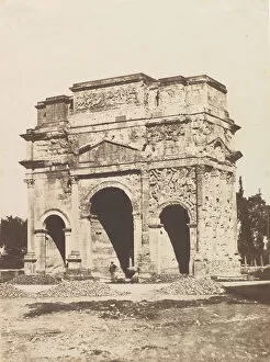 Baldus Eduard Collection: [Roman Arch at Orange], 1851. Creator: Edouard Baldus