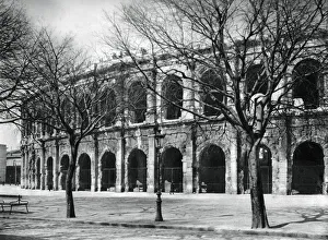 Languedoc Roussillon Prints: The Roman Arena, Nimes, Provence, France, 1937. Artist: Martin Hurlimann