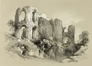 Jd Harding Prints: Roman Baths at Treves, from Picturesque Selections, 1860. Creator: James Duffield Harding