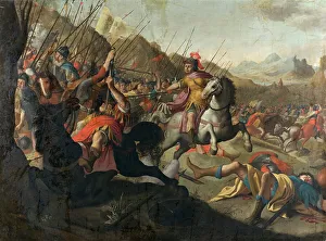 Spears Prints: A Roman Battle, 1641. Creator: Simon Peter Tilemann