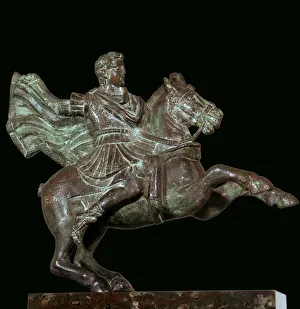 Roman bronze of Alexander the Great on horseback