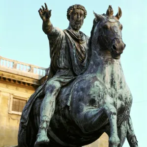 Marcus Annius Verus Prints: Roman bronze equestrian statue of Marcus Aurelius, 2nd century