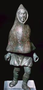 Hood Prints: Roman bronze figure of a man wearing a cloak, 4th century