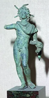 Sun God Prints: Roman bronze figure of the sun god Helios (Sol), 3rd century