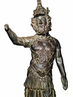 Gallo Roman Collection: Roman bronze statuette of the god Mars, 2nd century