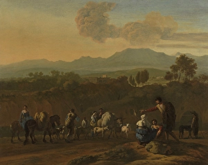 Mule Prints: Roman Campagna, 1675. Creator: Karel Du Jardin