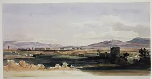Roman Campagna and the Alban Hills, 19th century. Creator: Ernst Fries
