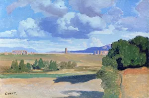The Roman Campagna, with the Claudian Aqueduct, c1826. Artist: Jean-Baptiste-Camille Corot