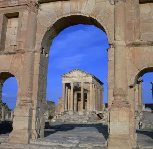 The Roman capitol of Sbeitla, 1st century