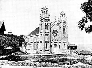 Madagascar Africa Prints: Roman Catholic Cathedral, Antananarivo, Madagascar, 1895. Creator: Unknown