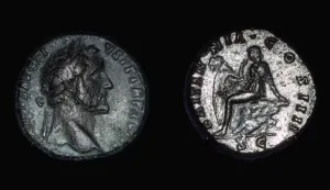 Metalpoint Prints: Roman coin of Vespasian, 1st century